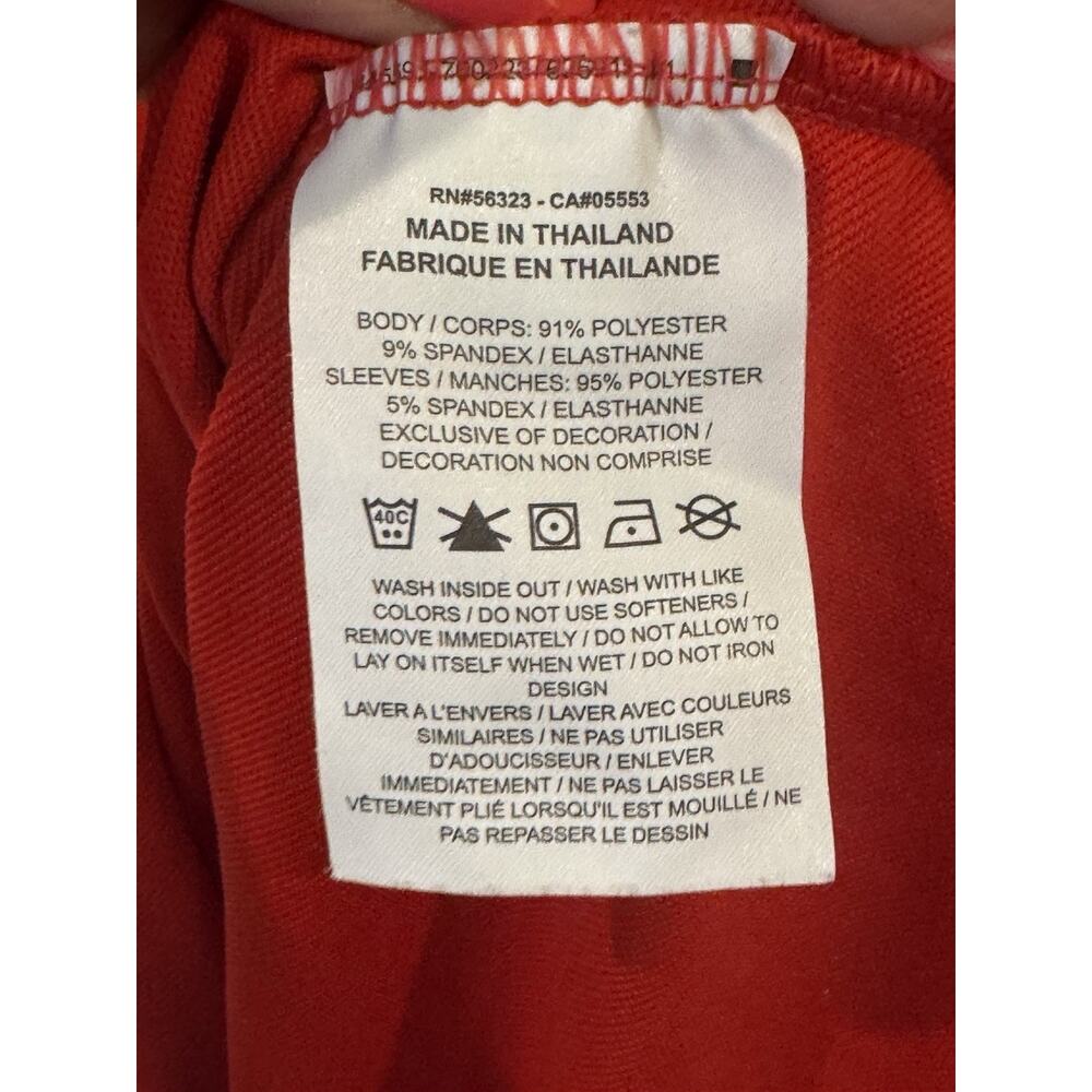 Nike Dri Fit Long Sleeve 1/4 Zip Shirt Women Medium Mustang High School Red - Picture 4 of 5